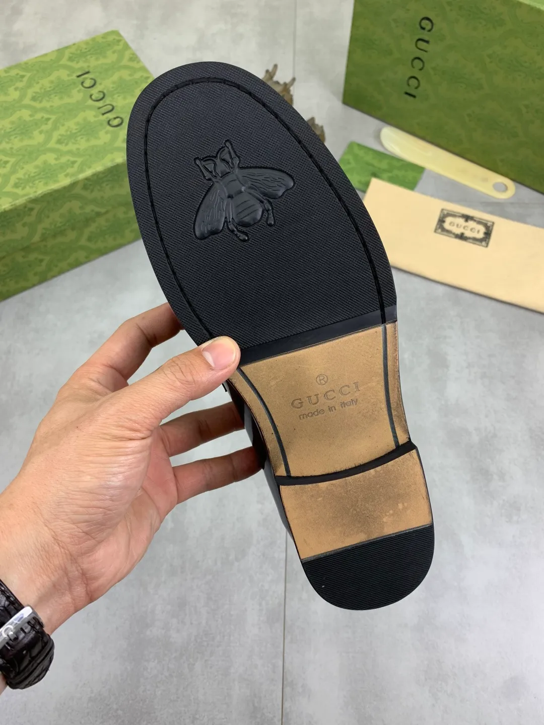 Men's men's shoes 💰P480 [New style] Water-dyed cowhide 💰💎💎💎 [Gucci] GUCCI high-end men's formal business leather shoes, original order 1:1 authentic goods! Original imported high-end open-edge beaded calfskin, original metal buckle, imported first-layer cowhide lining for feet, original outsole, men's shoe size: 38-45, 2️⃣ colors available